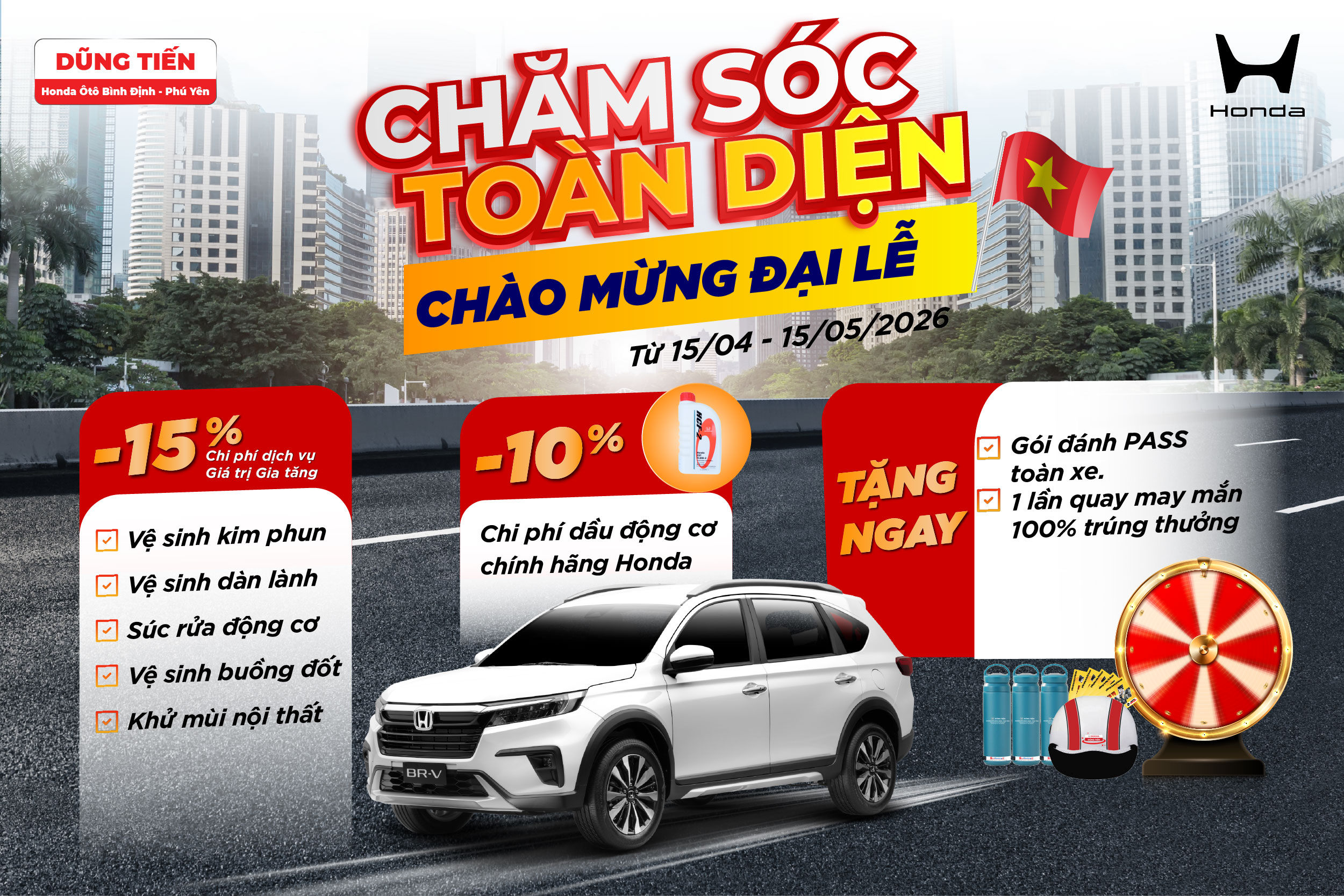 CHĂM SÓC TOÀN DIỆN – CHÀO MỪNG ĐẠI LỄ 30/4 – 1/5