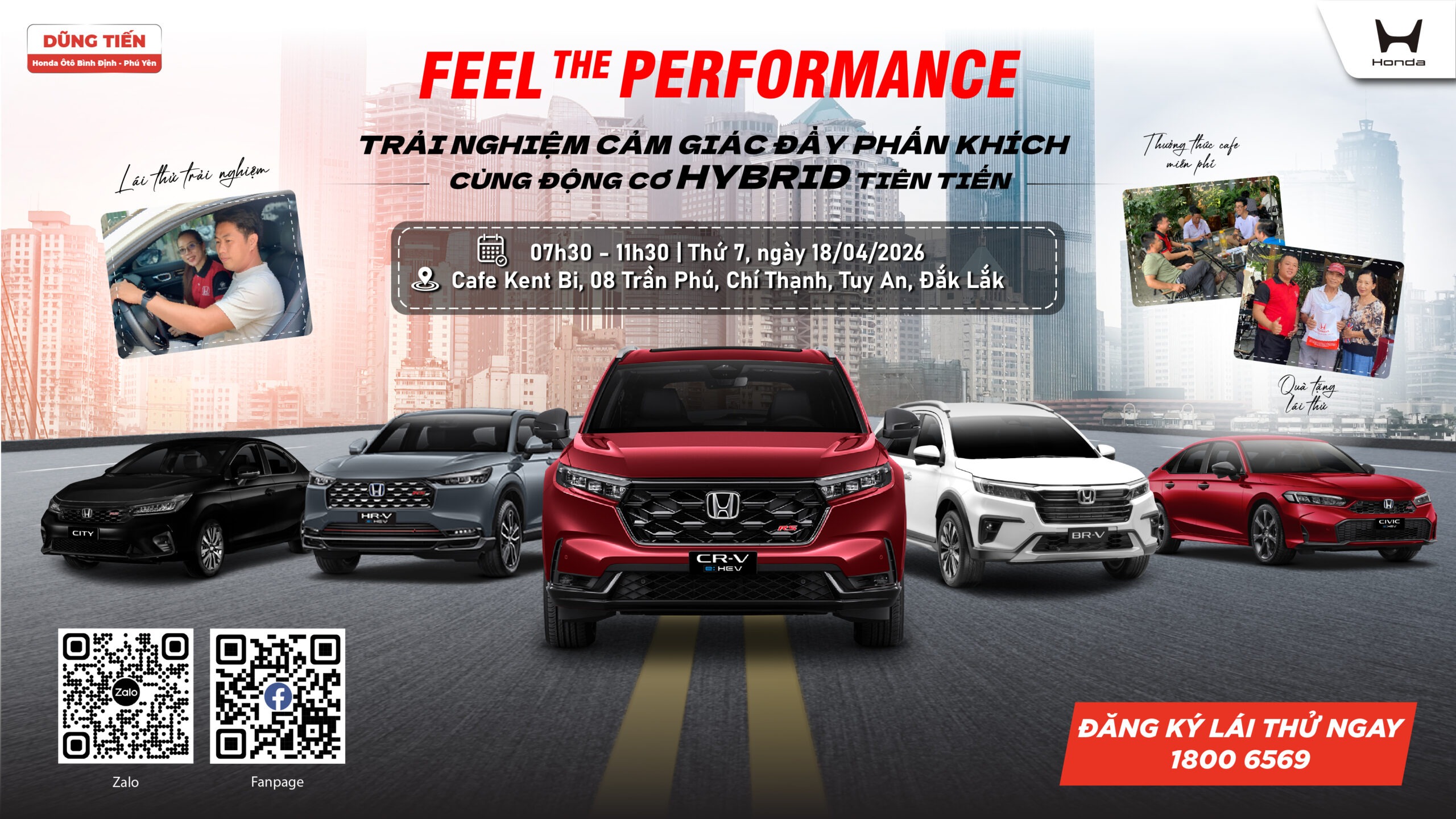 LÁI THỬ HONDA – NHẬN QUÀ CỰC ĐÃ TẠI TUY AN!